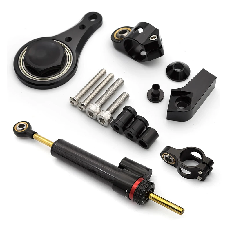 Steering Damper Stabilizer Kit Cnc - Peredam kemudi motor, untuk Kawasaki Ninja
