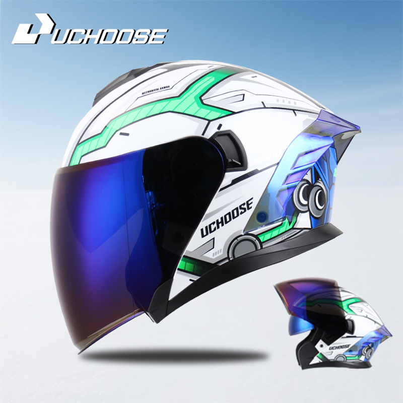 Scooter Helmet Set - Helm Sepeda Motor Open Face 715