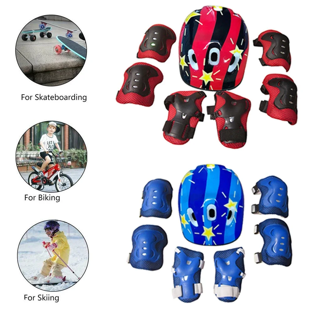 Helm anak dan bantalan lutut,  - Scooter Helmet Set ulasan dan harga