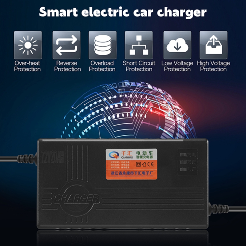 Pengisi Daya Baterai Motor 72V - Electric Scooter Charger ulasan dan harga