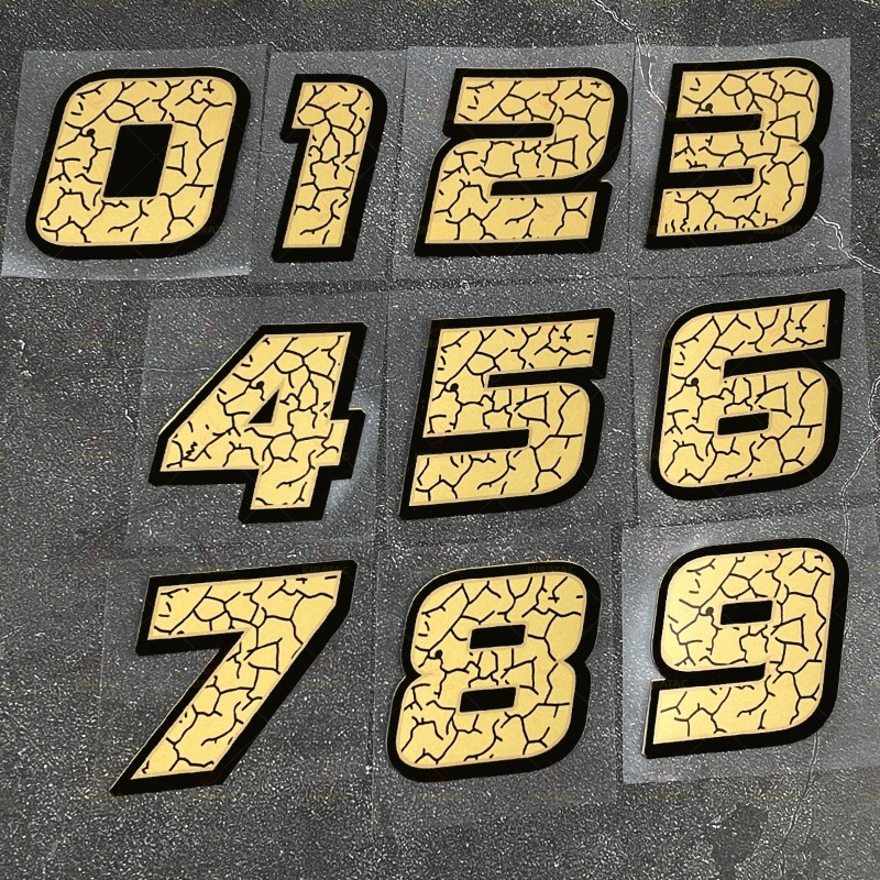 2 Buah/Set Stiker Nomor Sepeda - Scooter Helmet Set ulasan dan harga