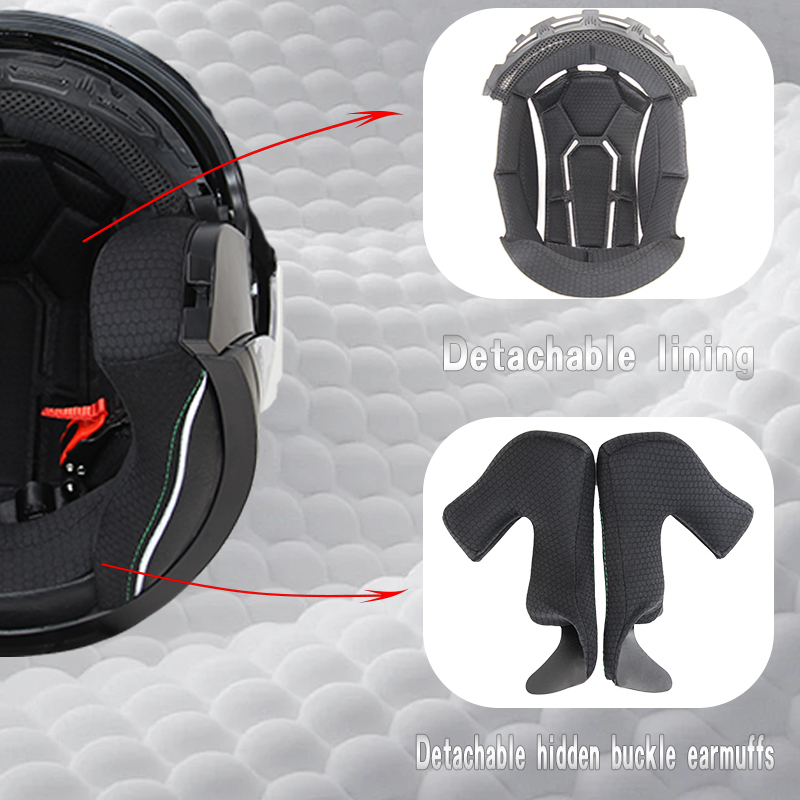 Helm Sepeda Motor Open Face 71 - Scooter Helmet Set ulasan dan harga